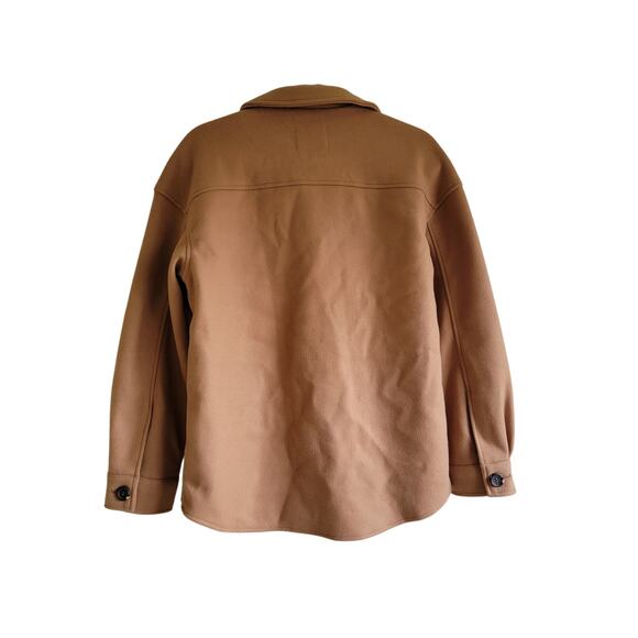 Avec Les Filles Oversized Boyfriend Cargo Utility Chore Cognac Brown Jacket Sm - Picture 6 of 6